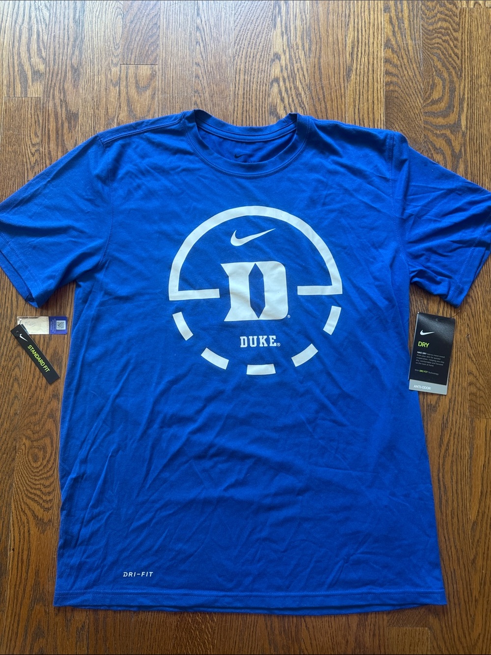 OFFICIAL DUKE collegiate Nike Dri-FIT Short Sleeve Tee Mens Medium NWT